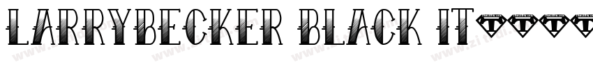 LarryBecker Black It字体转换